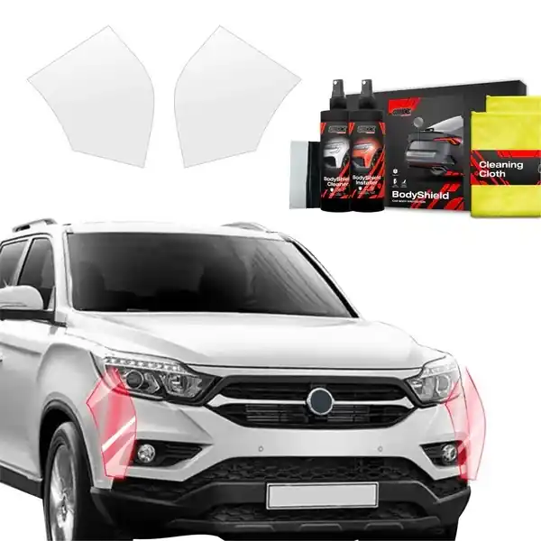 Pouze Dnes Ochranné fólie předního nárazníku SsangYong KGM Musso (od roku 2023>) GRIZZ Protector, 2 ks