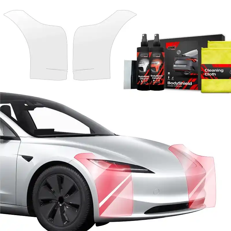 Nejprodávanější Ochranné fólie předního nárazníku Tesla Model 3 Facelift (2020 - 2023) GRIZZ Protector, 2 ks