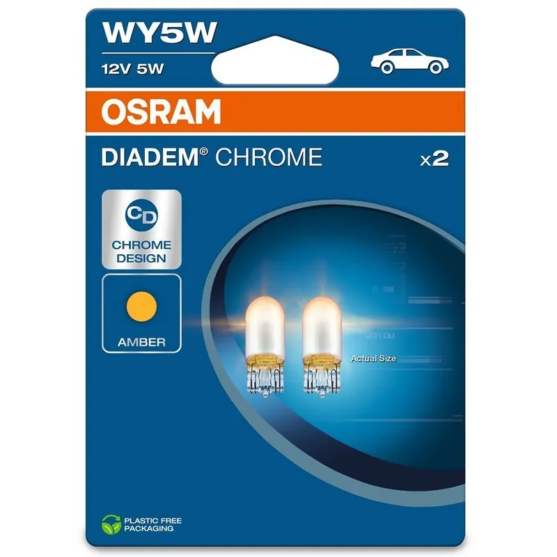 Objednat Nyní Žárovky WY5W OSRAM Diadem Chrome 12V, oranžové, 2 ks