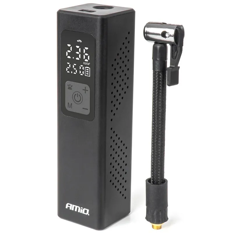 Bezpečná Platba Programovatelný digitální MINI kompresor AMIO, 12V 10 BAR