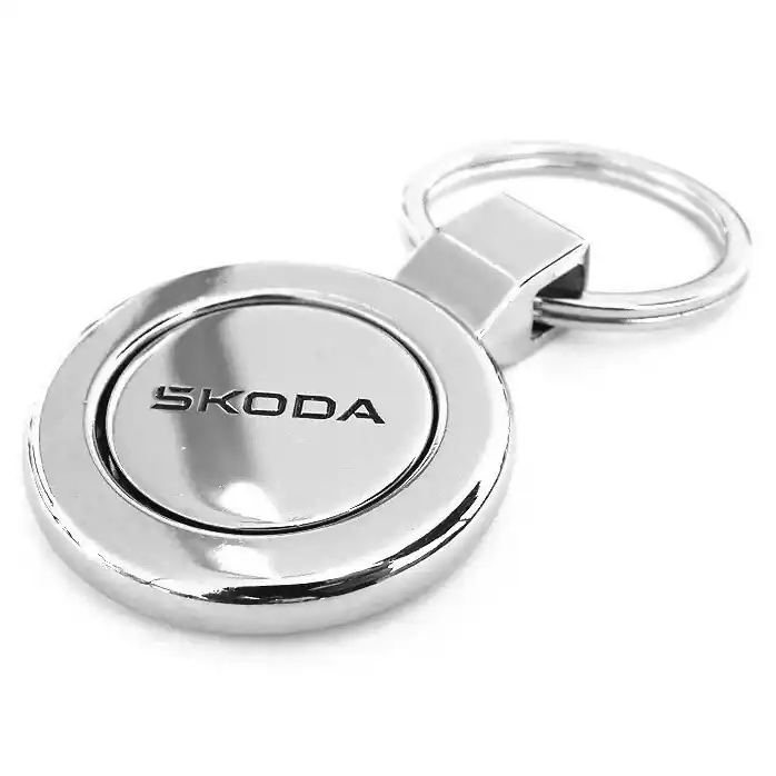 Klíčenka ŠKODA s žetonem do vozíku, originál Jen Po Omezenou Doba