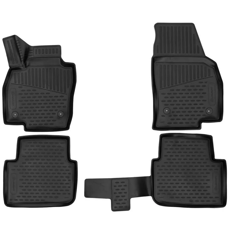 Gumové autokoberce Škoda Kamiq (od roku 2019>) se zvýšeným okrajem NOVLINE Oblíbený