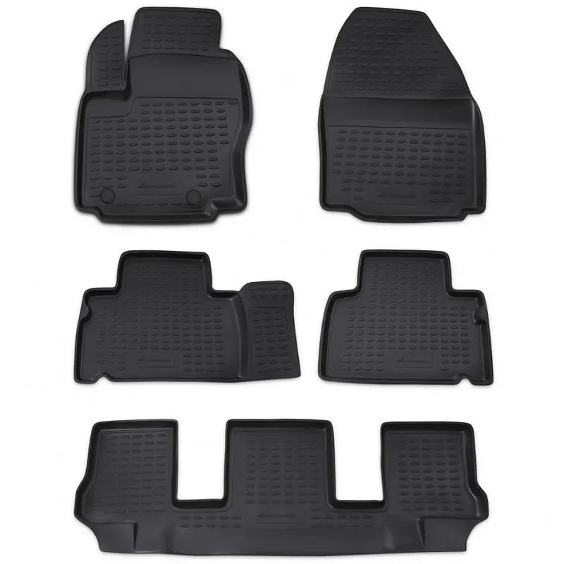 Sleva Gumové autokoberce Ford Galaxy II (2006 - 2014) 7 míst, se zvýšeným okrajem NOVLINE