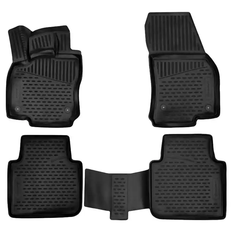 Gumové autokoberce Volkswagen Tiguan II Allspace (2017 - 2024) se zvýšeným okrajem NOVLINE Bezpečná Platba