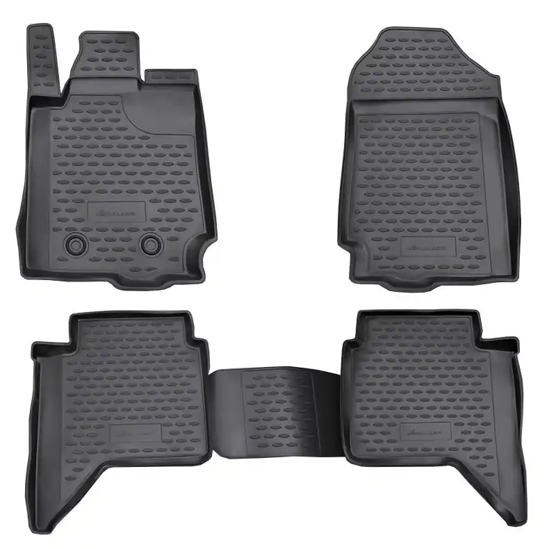 Omezená Nabídka Gumové autokoberce Ford Ranger III (2011 - 2022) se zvýšeným okrajem NOVLINE