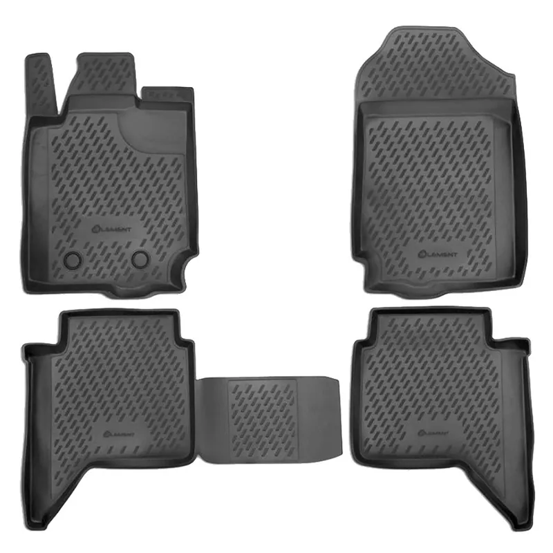 Tovární Cena Gumové autokoberce Ford Ranger III Double Cab (2011 - 2022) se zvýšeným okrajem NOVLINE