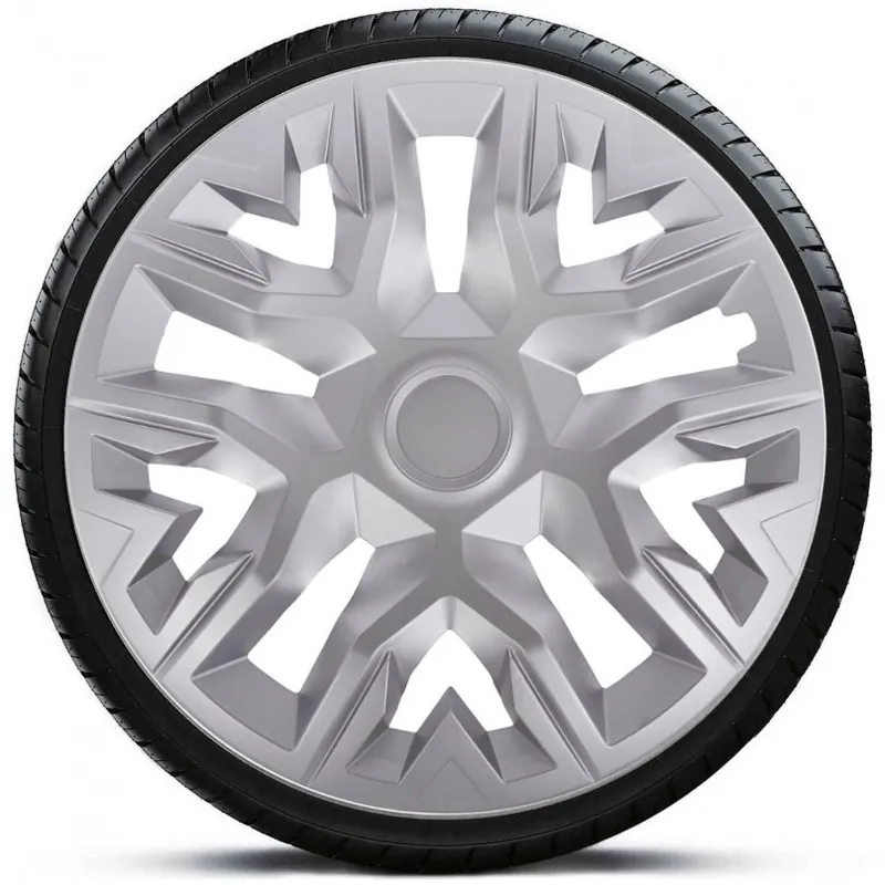 Poklice na kola - kryty kol THE BEST silver 15" - sada 4 ks - NRM Akce