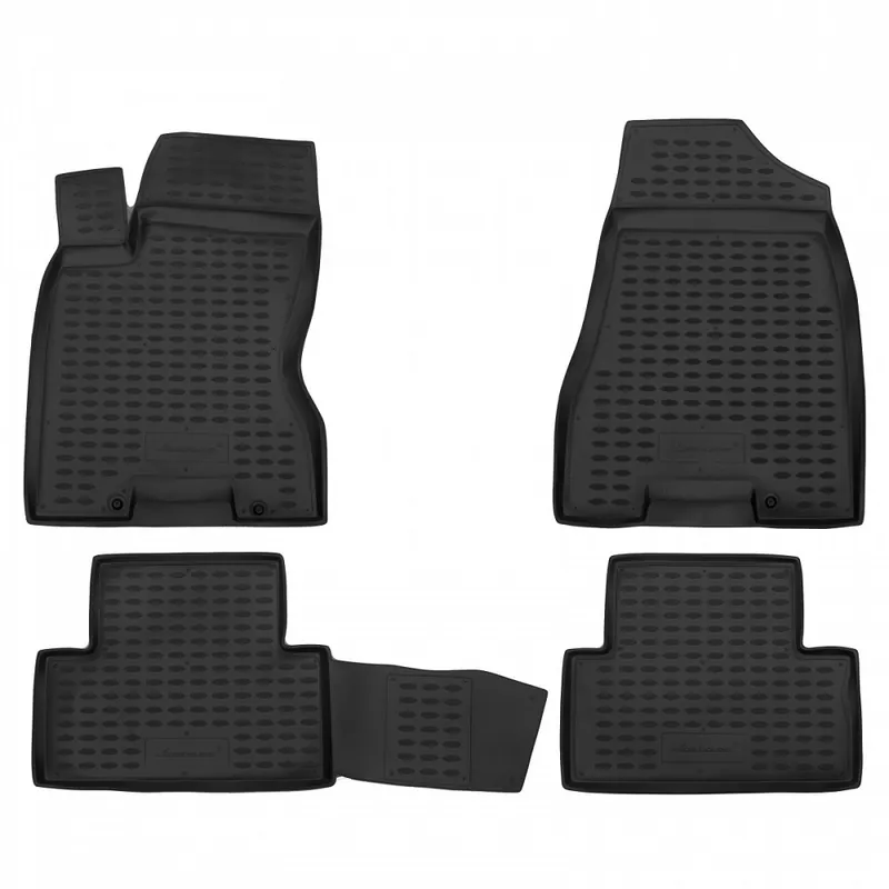 Cenová Bomba Gumové autokoberce Nissan X-Trail II (2007 - 2014) se zvýšeným okrajem NOVLINE