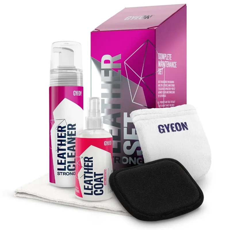 Sada pro důkladné čištění a impregnaci kůže Gyeon Q2M LeatherSet STRONG Novinka