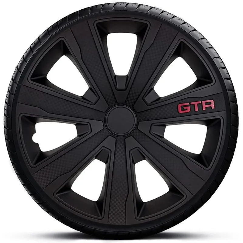 Poklice na kola - kryty kol GTR carbon black 14" - sada 4 ks - J-TEC Akce