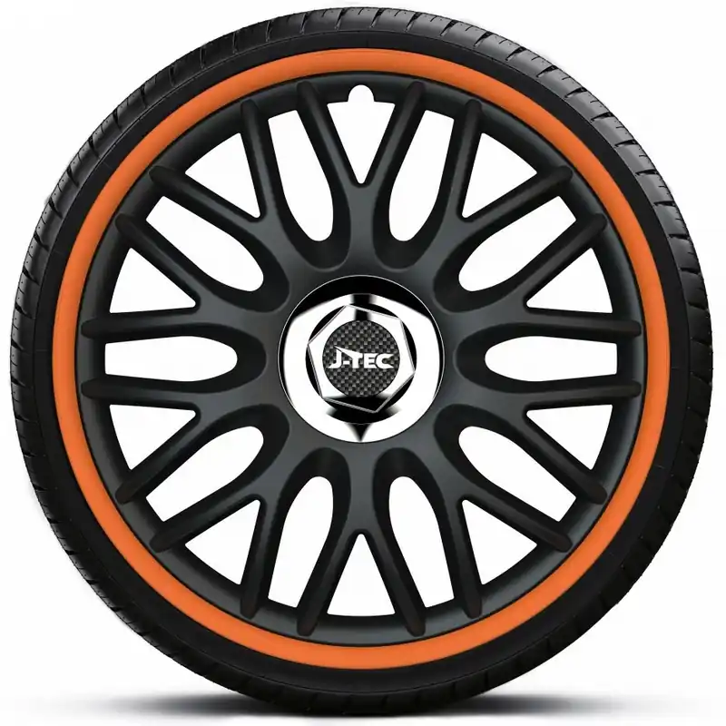 Poklice na kola - kryty kol ORDEN orange R 13" - sada 4 ks - J-TEC Bezpečná Platba