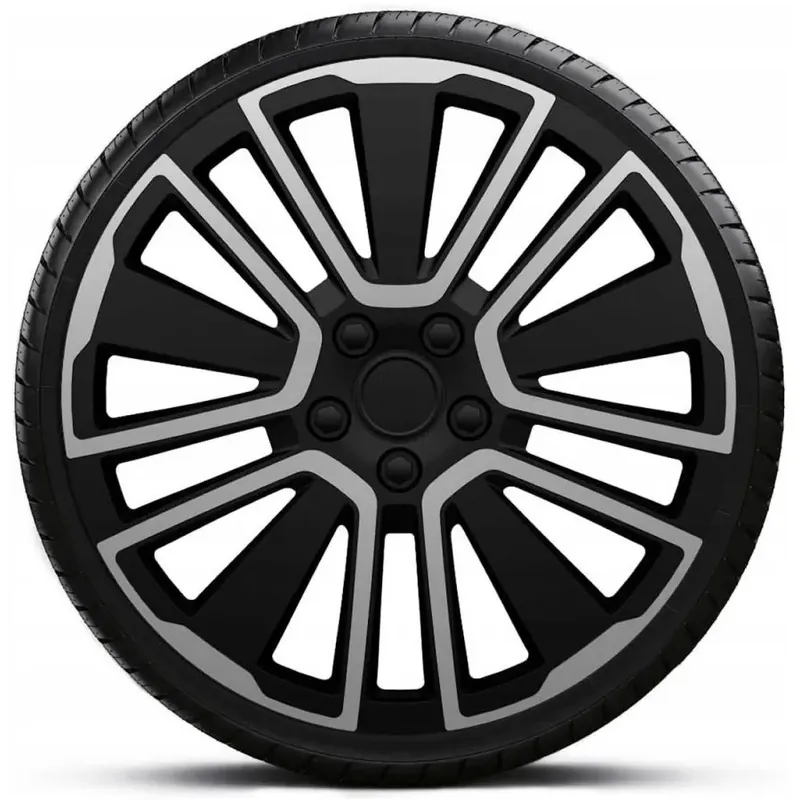 Poklice na kola - kryty kol SCUBA silver black 16" - sada 4 ks - J-TEC Levný