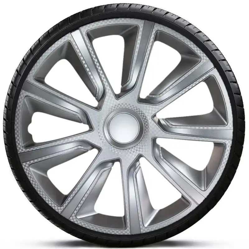 Aktuální Poklice na kola - kryty kol VERON carbon 14" - sada 4 ks - J-TEC