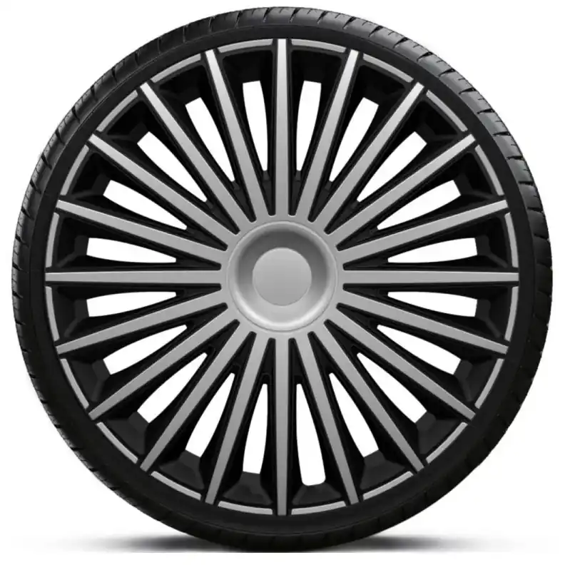 Oblíbený Poklice na kola - kryty kol DAKOTA silver black 14" - sada 4 ks - Argo