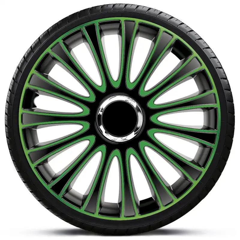 Poklice na kola - kryty kol LEMANS PRO green 14" - sada 4 ks - Argo Rychlé Dodání