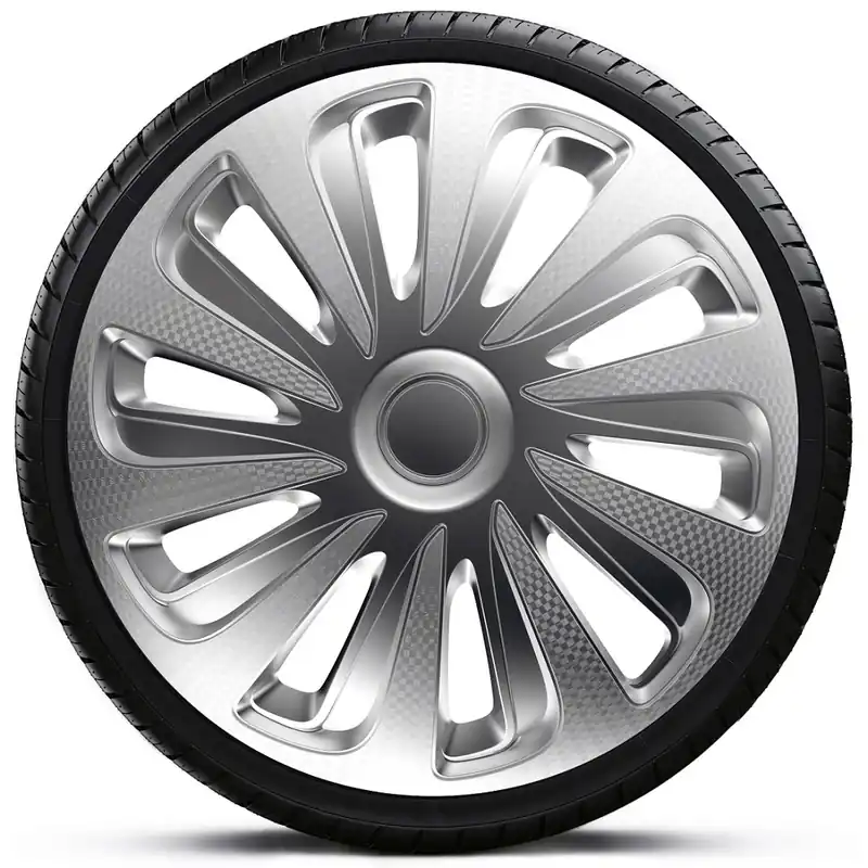 Časově Omezené Poklice na kola - kryty kol CALIBER carbon 16" - sada 4 ks - 4 Racing