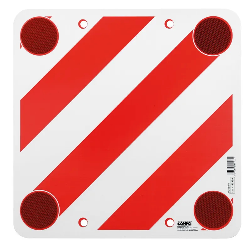 Nejlepší Cena Reflexní tabule na přívěs s odrazkami LAMPA EcoCartel, 50x50 cm