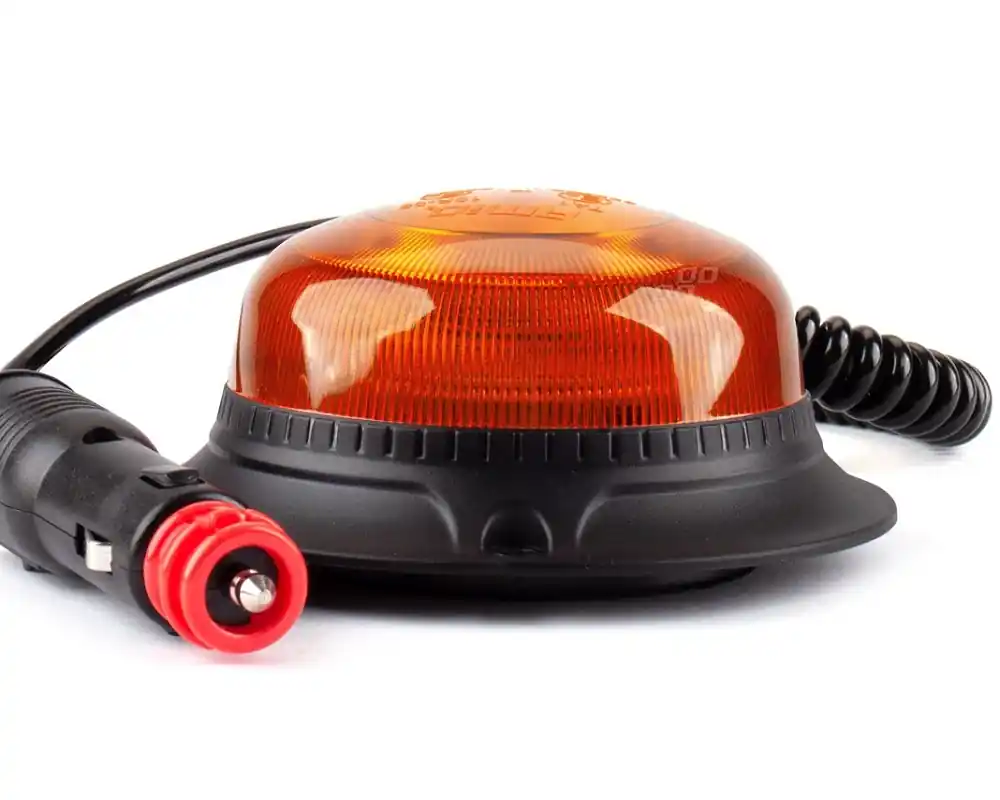 LED magnetický maják 12/24V, 18 LED, oranžový, R65 R10 AMIO W21m Odeslání Ihned