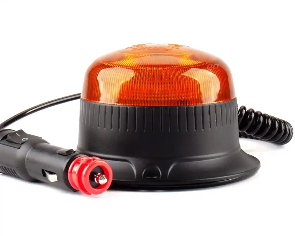 LED magnetický maják 12/24V, 18 LED, oranžový, R65 R10 AMIO W21ml Značkový