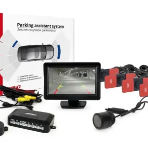 Parkovací zapuštěné senzory s kamerou AMIO HD-301-IR a TFT displejem 4.3" Finální Výprodej