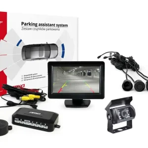 Parkovací senzory s kamerou AMIO HD-501-IR a TFT displejem 4.3" Vrácení Zdarma