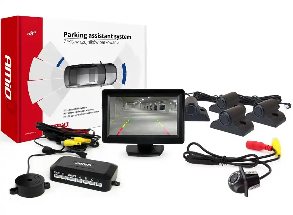 Parkovací senzory AMIO TRUCK s kamerou HD-305 a TFT displejem 4.3" Dokud Zásoby Vydrží