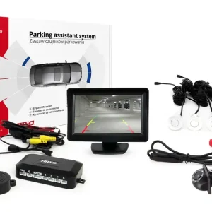 Jen Po Omezenou Doba Parkovací senzory s kamerou AMIO HD-305 a TFT displejem 4.3", bílé