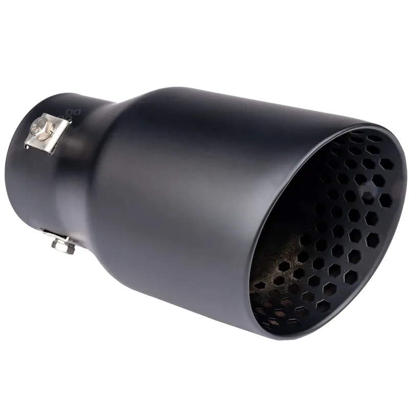 Kup Teď Koncovka výfuku AMIO, průměr 89 mm, kulatá, černá matná s perforací