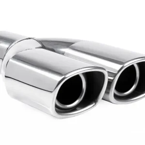 Dvojitá koncovka výfuku AMIO, 2x 79x64 mm, hranatá Tovární Cena