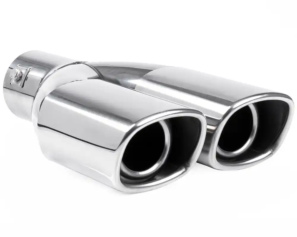 Dvojitá koncovka výfuku AMIO, 2x 79x64 mm, hranatá Tovární Cena