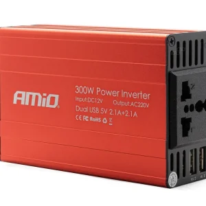 Měnič napětí z 12V > 230V, 300W 600W AMIO Nízká Cena