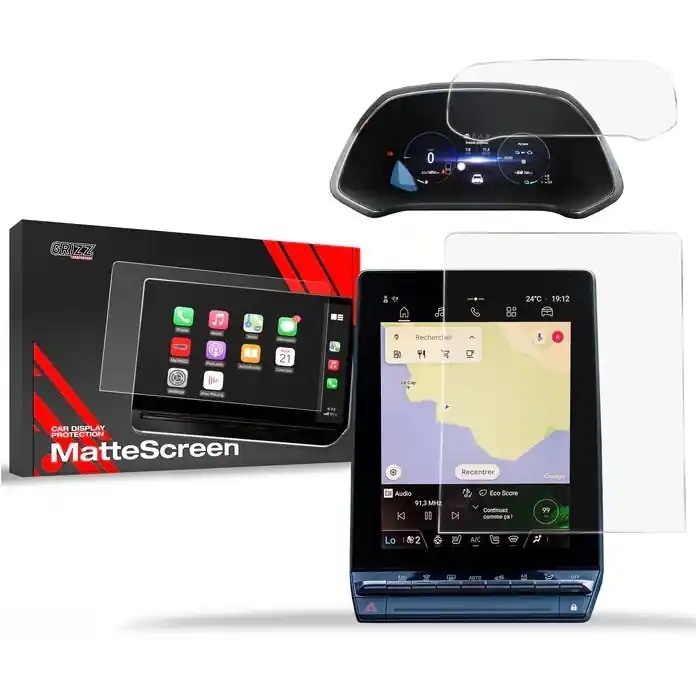 Víkendová Akce Matné fólie na displej GRIZZ Protector 2v1 pro Renault Symbioz (od roku 2024>) - displej 10,4"