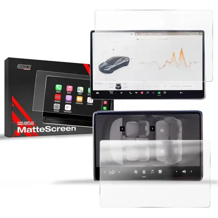 Horká Nabídka Matné fólie na displej GRIZZ Protector 2v1 pro Tesla Model Y Juniper (od roku 2025>)