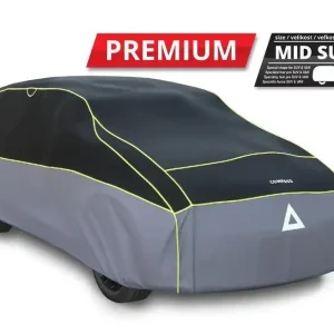 Víkendová Akce Plachta na auto proti kroupám COMPASS PREMIUM MID SUV (480 x 195 x 155 cm) s bočním krytím