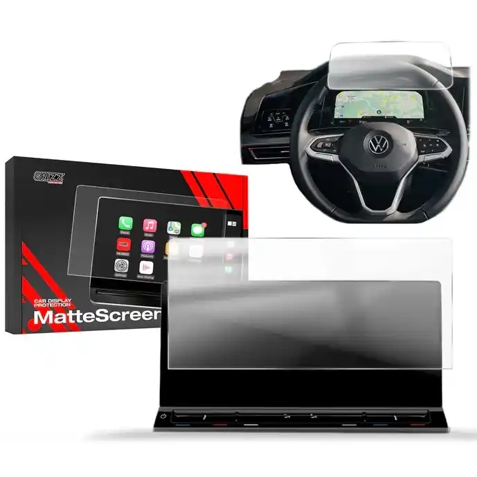 Bezpečná Platba Matné fólie na displej GRIZZ Protector 2v1 pro Volkswagen T7 (od roku 2024>) - displej Discover Pro 10"