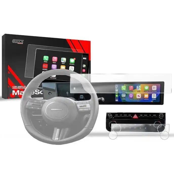 Matné fólie na displej GRIZZ Protector 3v1 pro Hyundai Tucson IV (od roku 2024>) - displej 12,3" Víkendová Akce