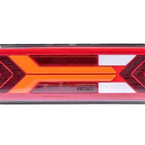 LED dynamické a neonové světlo na přívěsy AMIO, 5 funkcí, 280x100 mm, levé Jen Po Omezenou Doba