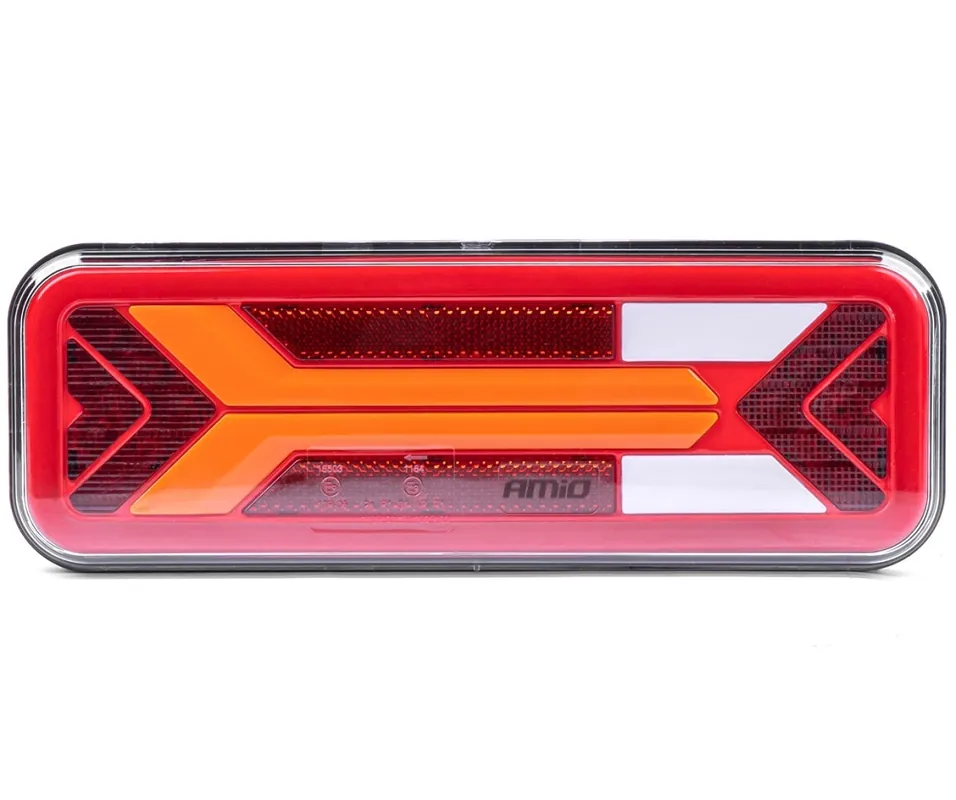 LED dynamické a neonové světlo na přívěsy AMIO, 5 funkcí, 280x100 mm, levé Jen Po Omezenou Doba