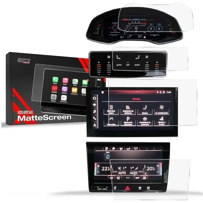 Sezónní Sleva Matné fólie na displej GRIZZ Protector 4v1 pro Audi Q8 (od roku 2018>)