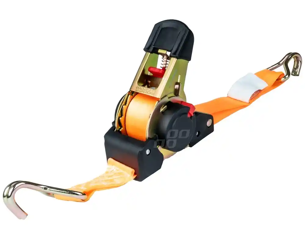 Víkendová Akce Samonavíjecí upínací popruh s račnou AMIO 1000 kg 4 metry x 38 mm