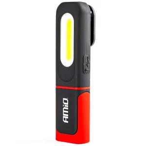 Inspekční AKU pracovní lampa AMIO WT08, nabíjecí 1200 mAh, 350 LM Tovární Cena