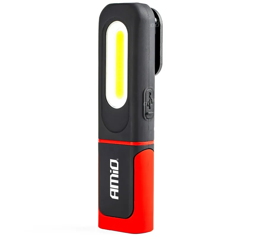 Inspekční AKU pracovní lampa AMIO WT08, nabíjecí 1200 mAh, 350 LM Tovární Cena