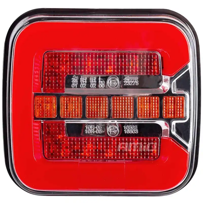 LED dynamické světlo na přívěsy AMIO, 4 funkce, 108x102x38 mm, levé nebo pravé Časově Omezené