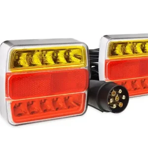 Přídavná zadní LED světla s magnetem pro přívěsy, 7PIN / 7.5 m AMIO Odeslání Ihned