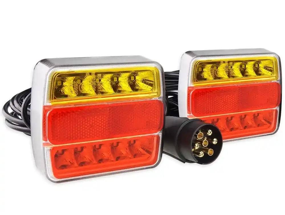 Přídavná zadní LED světla s magnetem pro přívěsy, 7PIN / 7.5 m AMIO Odeslání Ihned