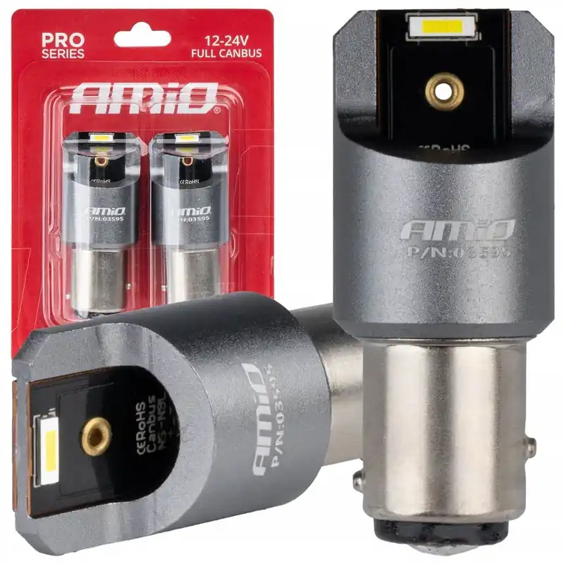 Kup Teď CAN-BUS LED žárovky BAY15D P21/5W, 2 SMD LED 1860, bílé, 2 ks AMIO