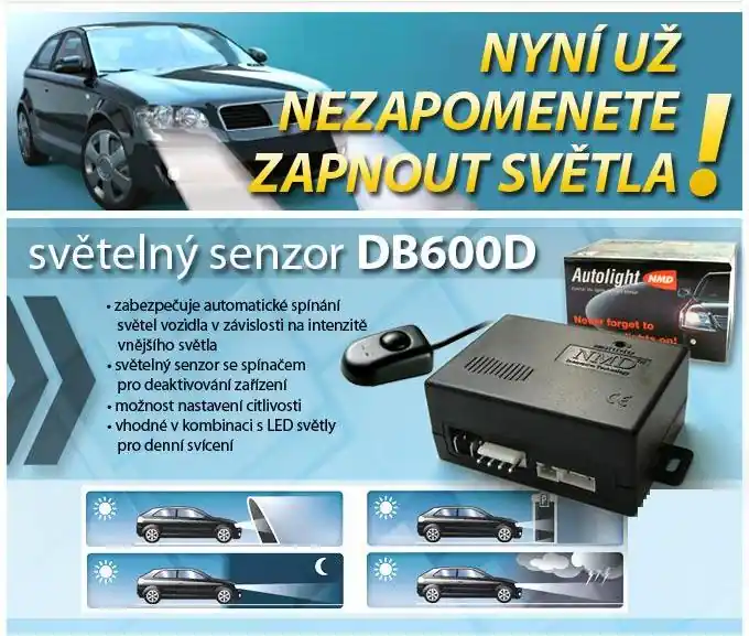 Modul pro spínání a přepínání světel za šera - světelný senzor DB600D Top Prodej