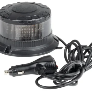 LED magnetický maják 12/24V, 16 LED, oranžový, bílý kryt, do těžkého provozu AMIO W28M Bezpečná Platba