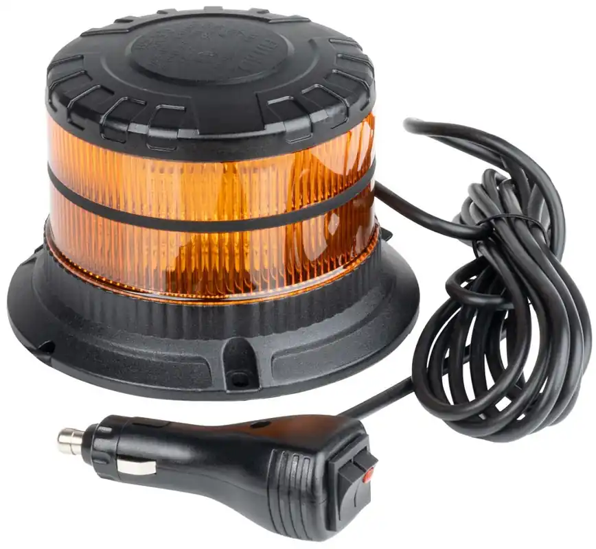 LED magnetický maják 12/24V, 16 LED, oranžový, do těžkého provozu AMIO W29M Ověřený
