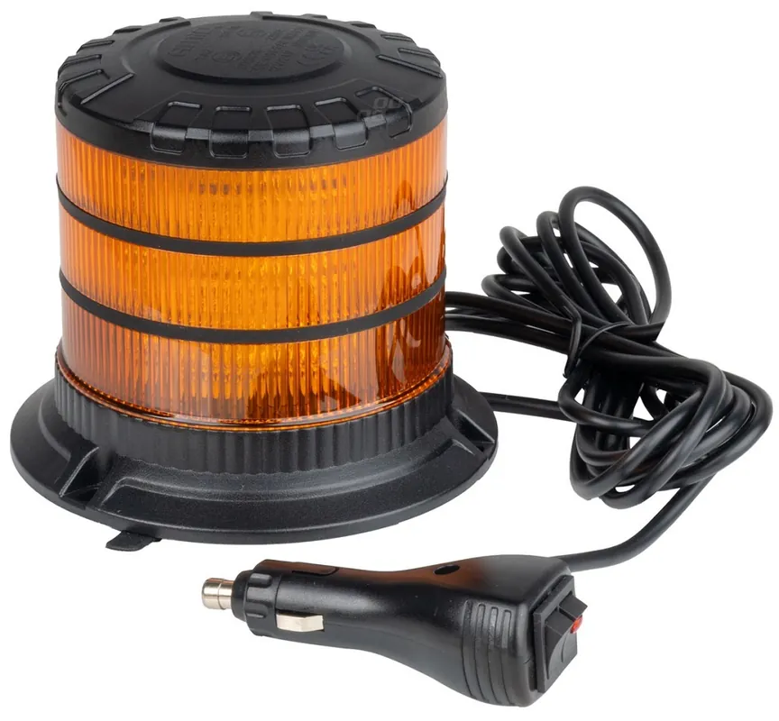 LED magnetický maják 12/24V, 24 LED, oranžový, do těžkého provozu AMIO W30M Akční Nabídka
